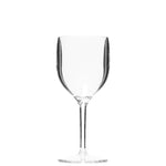 Plastic transparant wijnglas Malaga 22 centiliter leeg.